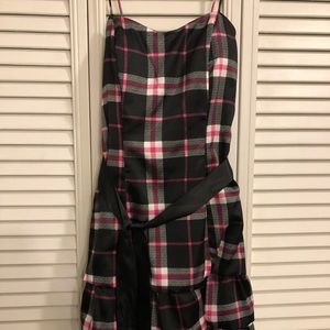 Pink and Black plaid dress
